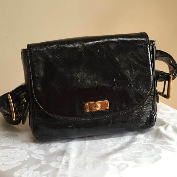 Marc Jacobs Black Patent Leather Shoulder Bag - Picture 7 of 10